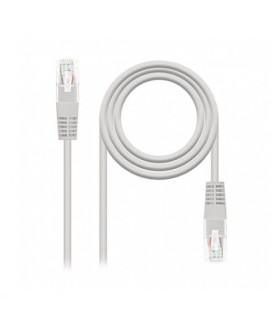 Cable red nanocable latiguillo rj45 utp cat6 10m gris
