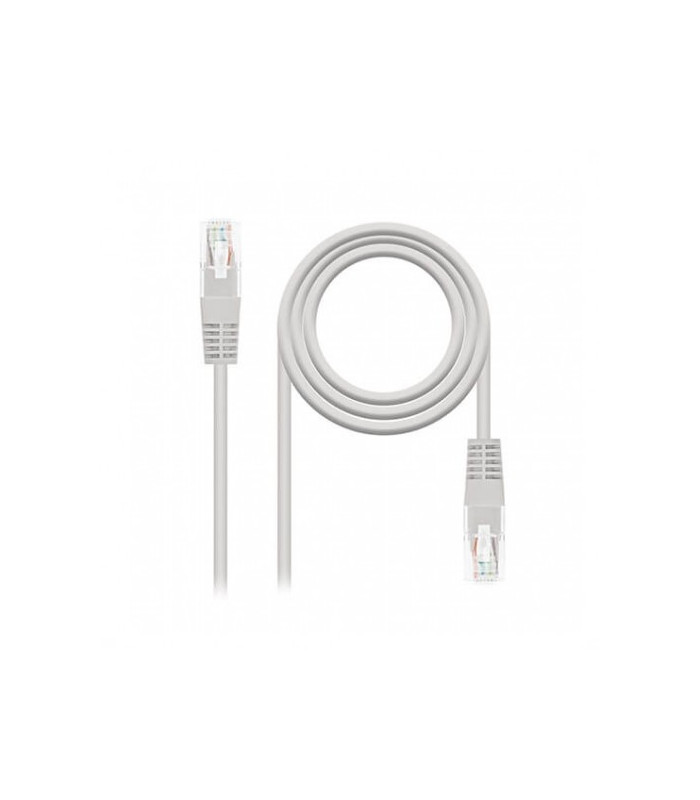 Cable red nanocable latiguillo rj45 utp cat6 10m gris