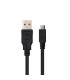 Cable usb tipo a 2.0 a micro usb tipo b nanocable 1.8m negro  macho - macho