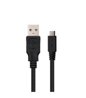 Cable usb tipo a 2.0 a micro usb tipo b nanocable 1.8m negro  macho - macho