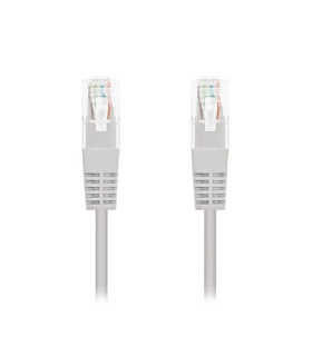 Cable red nanocable latiguillo rj45 utp cat6 0.25m gris 25cm