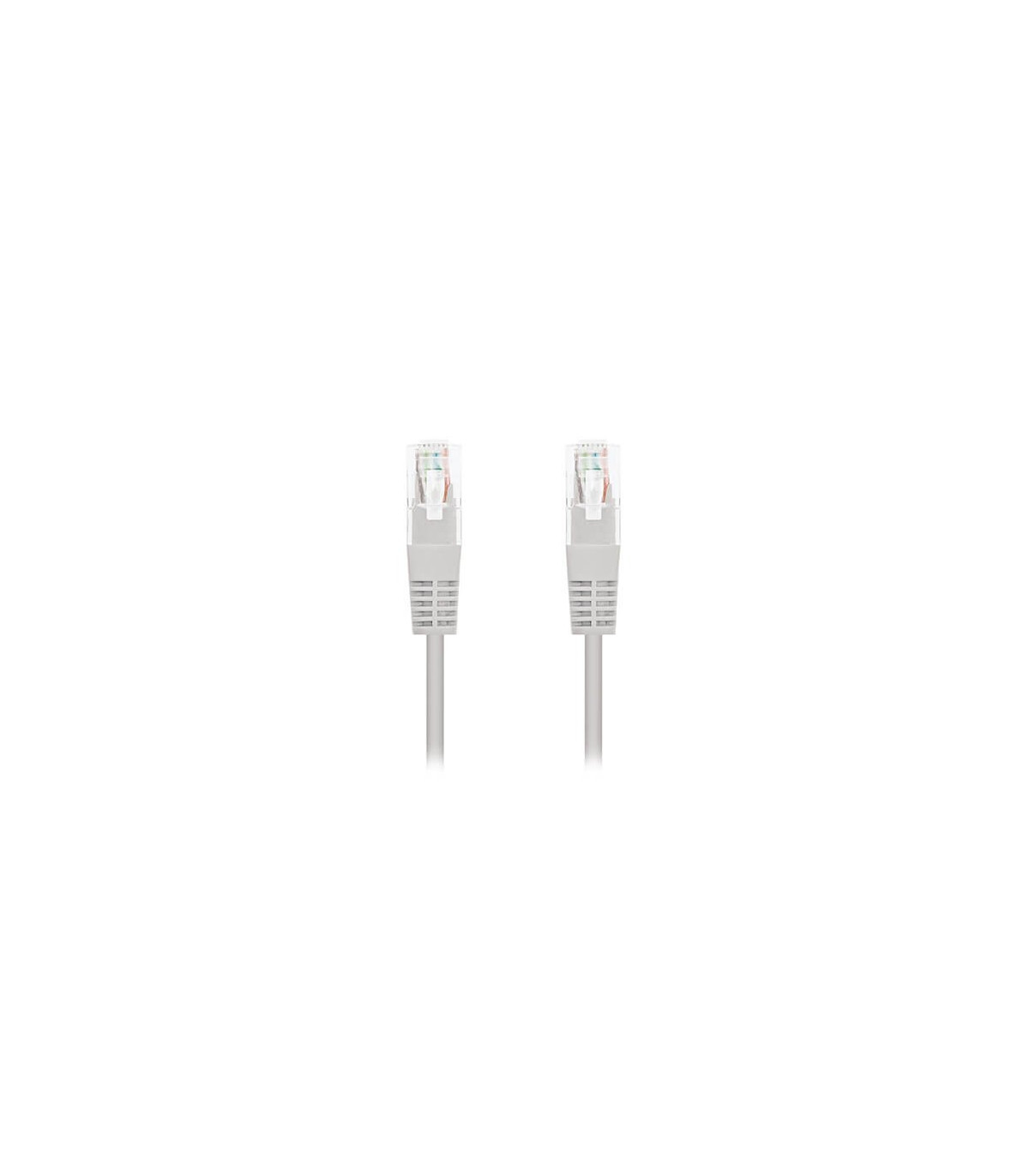 Cable red nanocable latiguillo rj45 utp cat6 0.25m gris 25cm