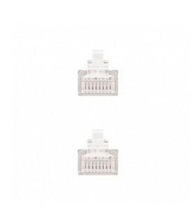Cable red nanocable latiguillo rj45 utp cat6 0.25m gris 25cm
