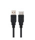 Cable usb tipo a 2.0 a usb tipo a 2.0 nanocable 3m negro macho - hembra