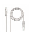 Cable red nanocable latiguillo rj45 utp cat6 2m gris