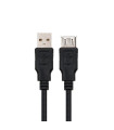 Cable alargador nanocable usb - a 2.0 a usb - a 2.0 1.8m negro macho - hembra