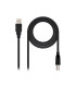 Cable impresora nanocable usb - a 2.0 a usb - b 2.0 1m negro macho - macho