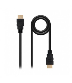 Cable hdmi 2.0 premium tipo a a hdmi tipo a nanocable 3m - macho - macho - alta velocidad - 4k - 18gbps - negro
