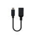 Cable otg usb tipo a 3.1 a usb tipo c 3.1 nanocable 15cm -  hembra - macho -  negro
