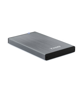 Caja externa tooq tqe - 2527g para hhd - ssd 2.5 pulgadas 9.5mm sata usb 3.0 gris