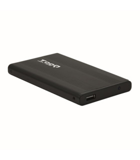 Caja externa tooq tqe - 2510b hdd - ssd 2.5 pulgadas 9.5mm sata usb 2.0 negra
