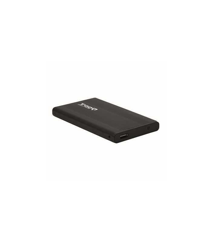 Caja externa tooq tqe - 2510b hdd - ssd 2.5 pulgadas 9.5mm sata usb 2.0 negra