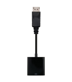 Adaptador displayport a svga nanocable macho - hembra 15cm negro