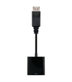 Adaptador displayport a svga nanocable macho - hembra 15cm negro