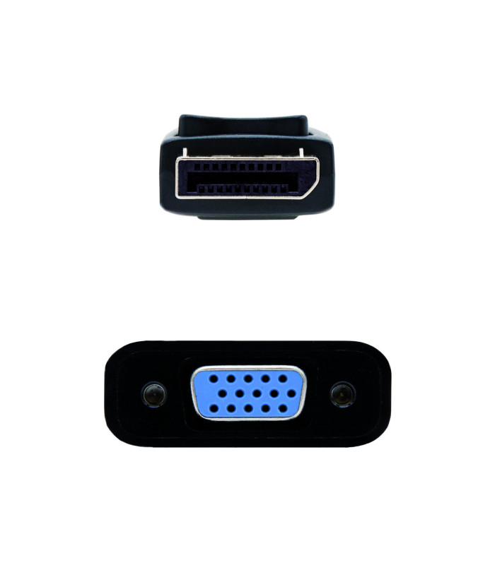 Adaptador displayport a svga nanocable macho - hembra 15cm negro