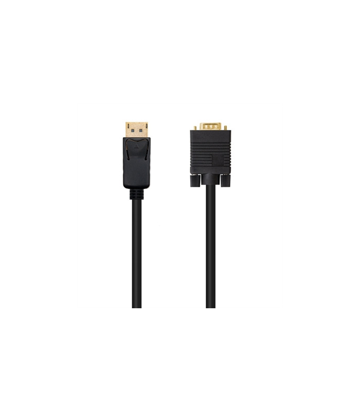 Cable displayport a vga nanocable 2m negro -  macho - macho