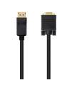 Cable displayport a vga nanocable 2m negro - macho - macho