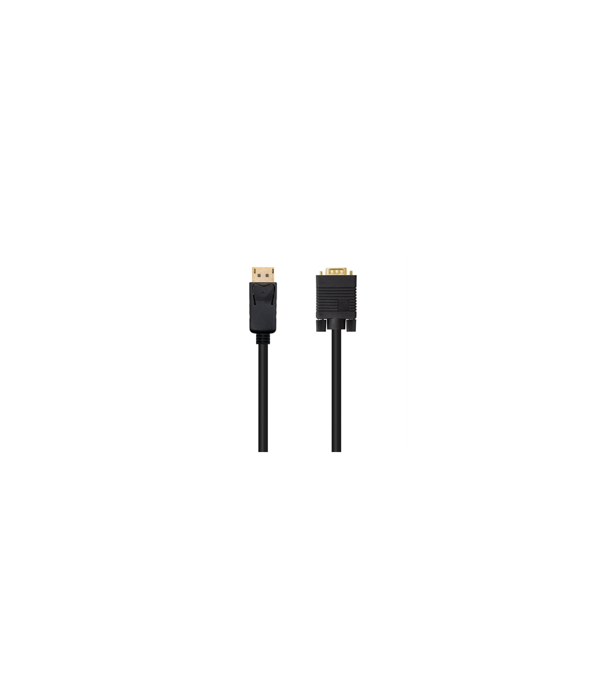 Cable displayport a vga nanocable 2m negro -  macho - macho