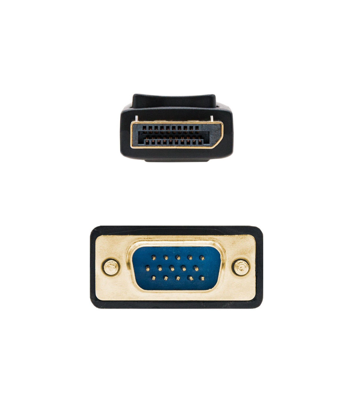 Cable displayport a vga nanocable 2m negro -  macho - macho