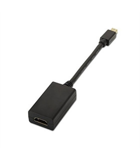 Cable nanocable conversor minidisplay port a hdmi macho - hembra 15cm negro