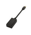 Cable nanocable conversor minidisplay port a hdmi macho - hembra 15cm negro