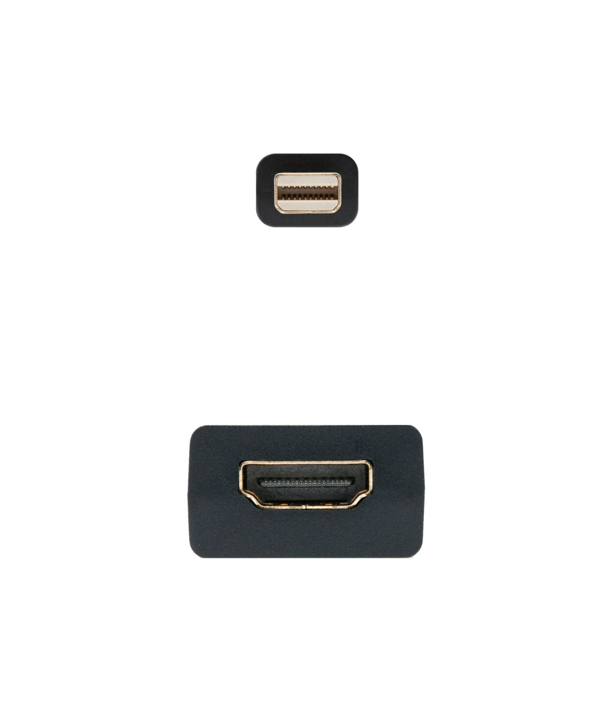 Cable nanocable conversor minidisplay port a hdmi macho - hembra 15cm negro
