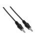 Cable audio estereo jack 3.5mm nanocable 1.5m negro -  macho - macho