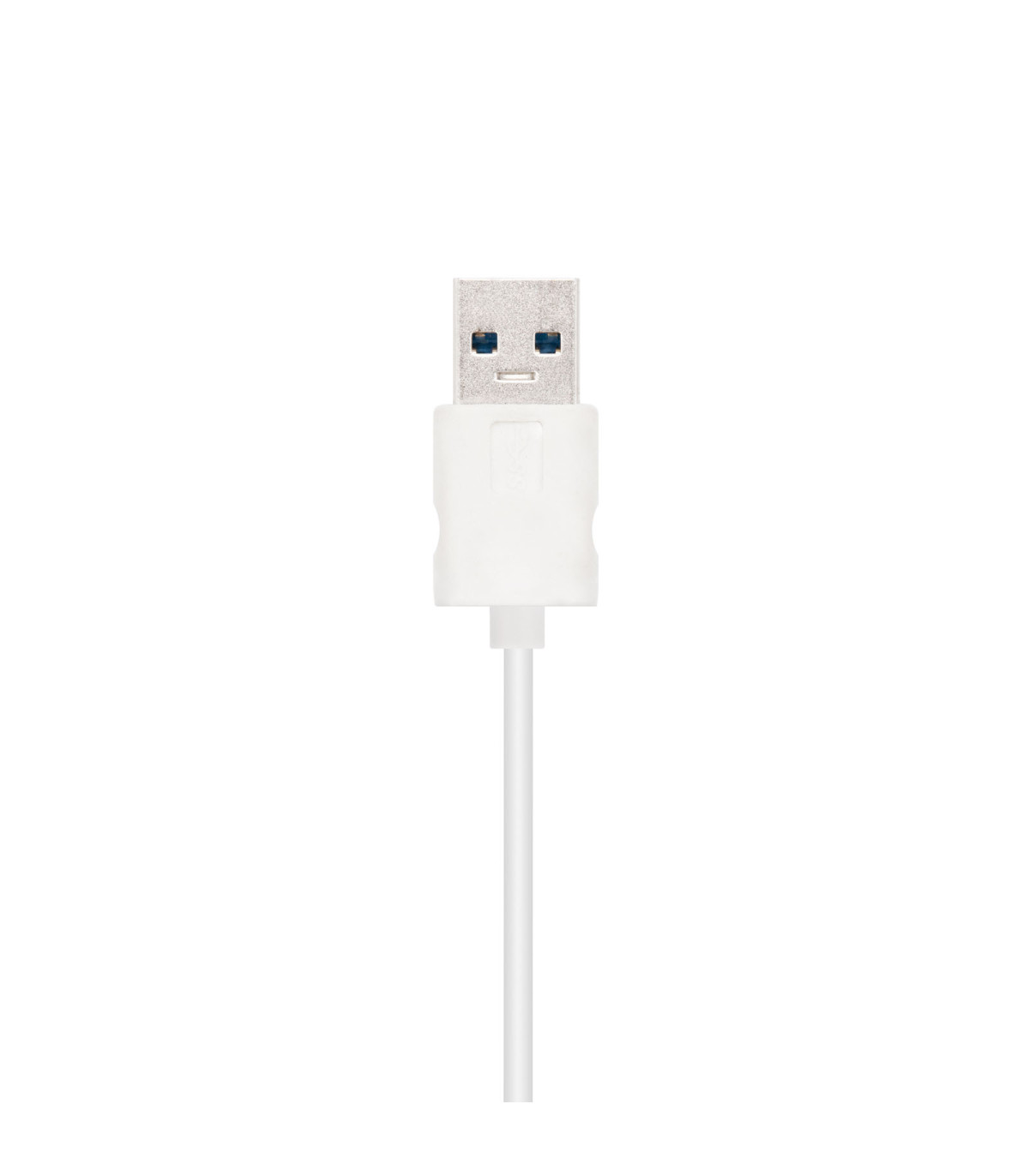Cable conversor usb 3.0 a gigabit ethernet nanocable 10 - 100 - 1000mbps 15cm -  macho - hembra -  aluminio