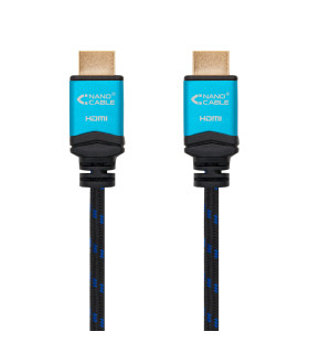 Cable hdmi 2.0 nanocable 4k 0.5m - macho - macho - negro