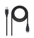 Cable usb 3.0 tipo a a micro usb tipo b nanocable 2m -  macho - macho -  negro