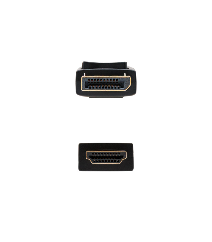 Cable displayport a hdmi nanocable 1m -  macho - macho -  negro