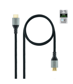 Cable hdmi 2.1 nanocable 1m -  macho - macho -  negro