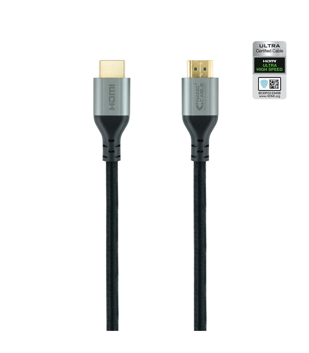 Cable hdmi 2.1 nanocable 1m -  macho - macho -  negro