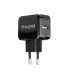 Cargador de pared tooq usb -  12w -  negro