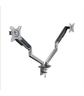 Soporte de mesa tv tooq 17 - 32 pulgadas 2 pantallas gris