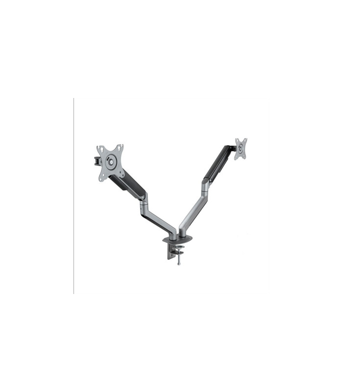 Soporte de mesa tv tooq 17 - 32 pulgadas 2 pantallas gris