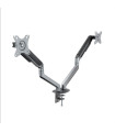Soporte de mesa tv tooq 17 - 32 pulgadas 2 pantallas gris