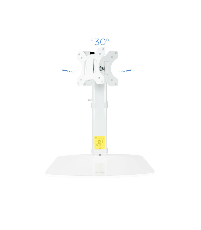 Soporte de mesa tv tooq 17 - 27 pulgadas blanco