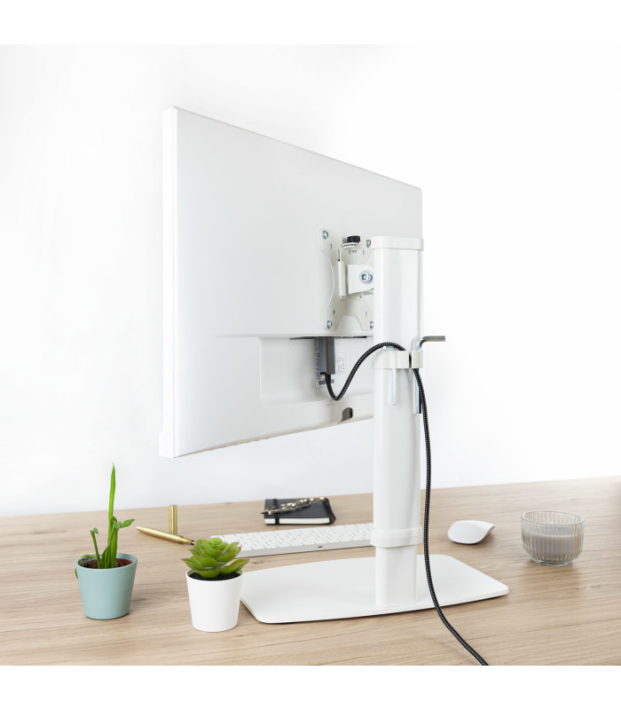 Soporte de mesa tv tooq 17 - 27 pulgadas blanco