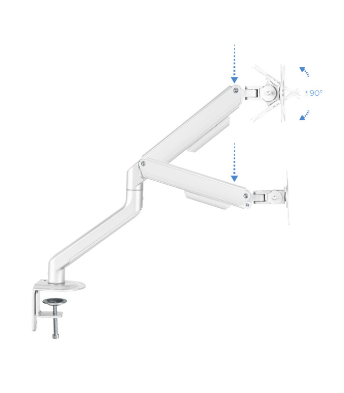 Soporte de mesa tv tooq 17 - 32 pulgadas blanco