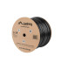 Bobina para exterior lanberg cat.6  utp rj45 cobre gel - filled fluke awg23 305m negro
