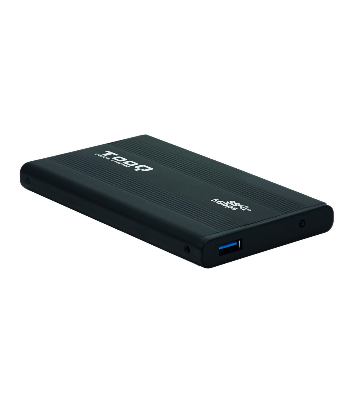 Caja externa tooq tqe - 2524b 2.5 pulgadas 9.5mm sata usb 3.0 negro