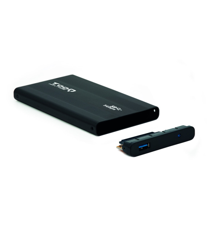 Caja externa tooq tqe - 2524b 2.5 pulgadas 9.5mm sata usb 3.0 negro
