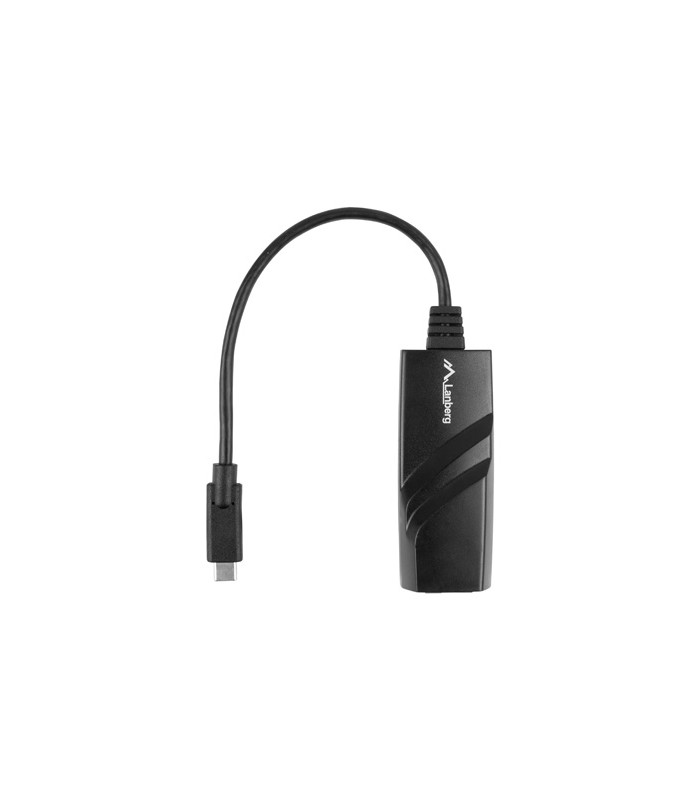 Adaptador lanberg usb tipo c 3.1 macho -  ethernet rj45 hembra -  0.15m