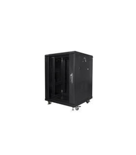 Armario rack lanberg 15u 600 x 600 auto ensamblado 19 pulgadas carga maxima 800kg negro