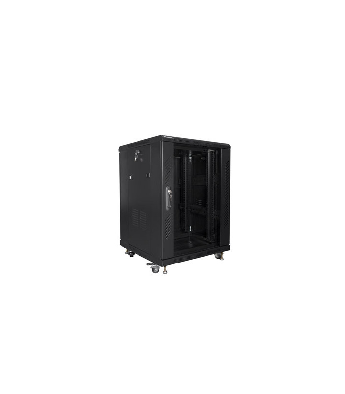 Armario rack lanberg 15u 600 x 600 auto ensamblado 19 pulgadas carga maxima 800kg negro