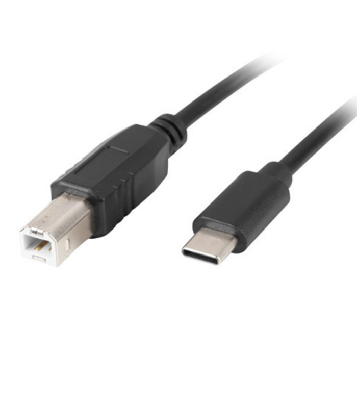 Cable usb tipo c a usb 2.0 tipo b lanberg 1.8m - macho -  macho - negro