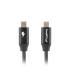 Cable usb tipo c lanberg 0.5m - macho -  macho - carga rapida - negro