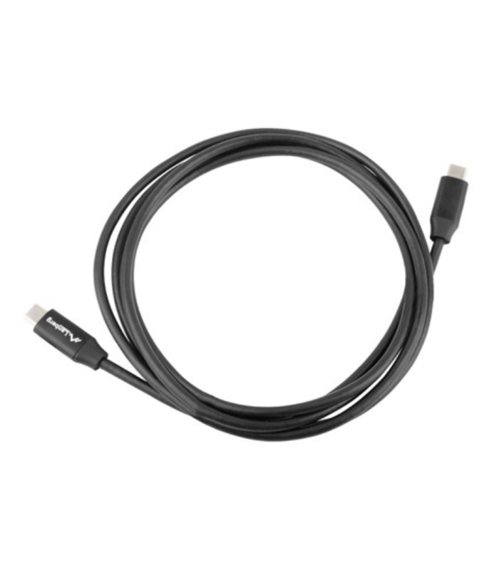 Cable usb tipo c lanberg 1m - macho -  macho - carga rapida - negro
