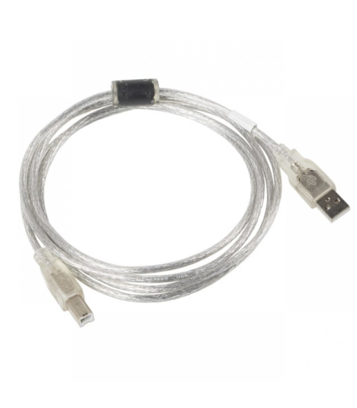 Cable usb tipo b a usb 2.0 tipo a lanberg 1.8m - macho -  macho - transparente